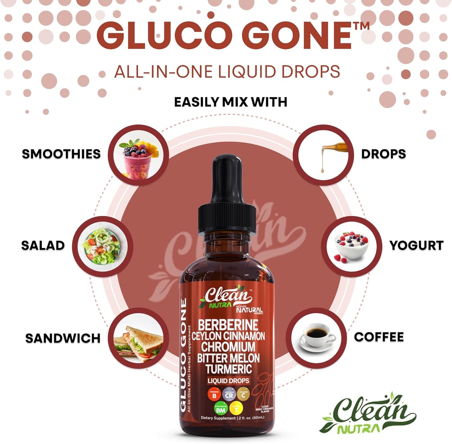 Clean Nutra Berberine with Ceylon Cinnamon Supplement