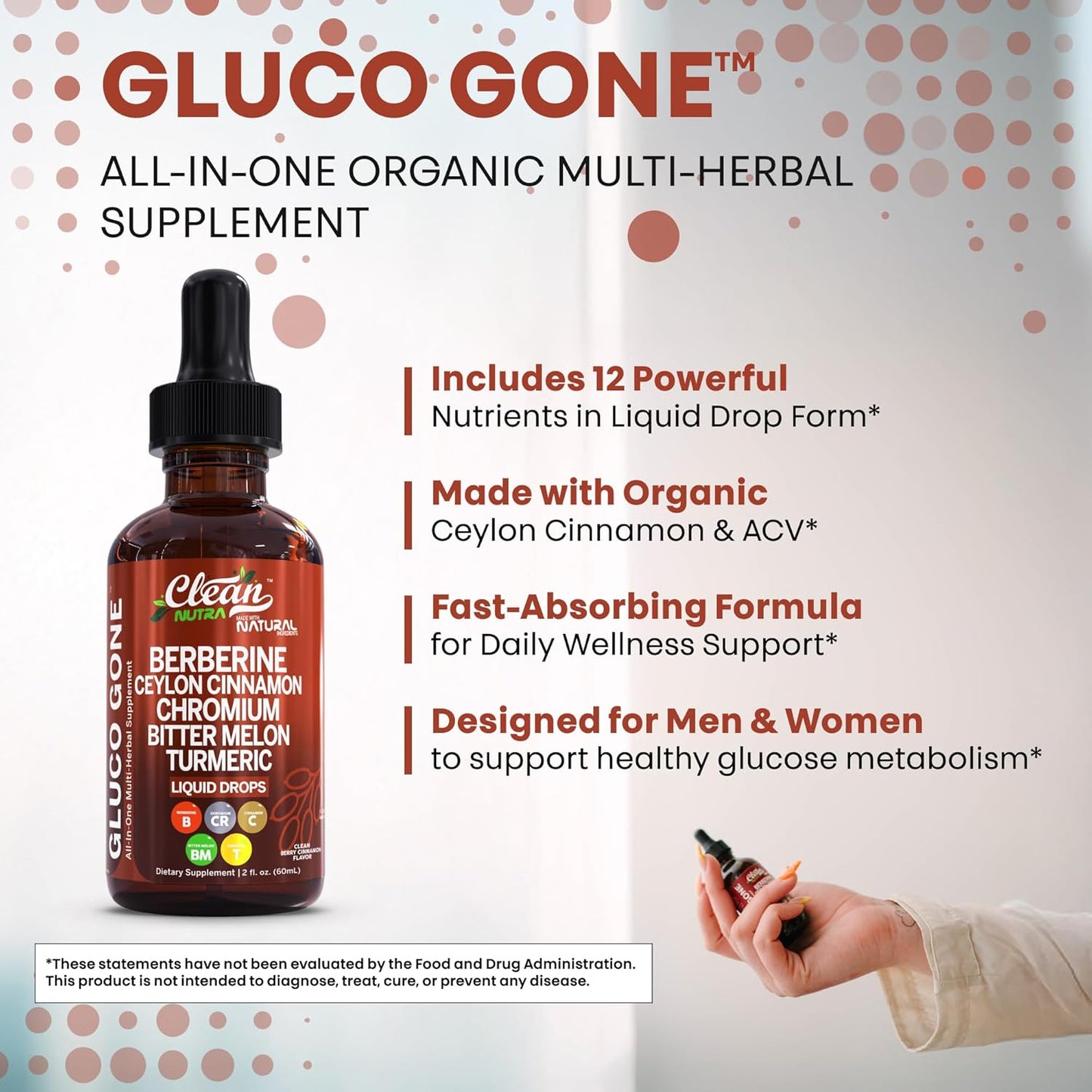 Clean Nutra Berberine with Ceylon Cinnamon Supplement
