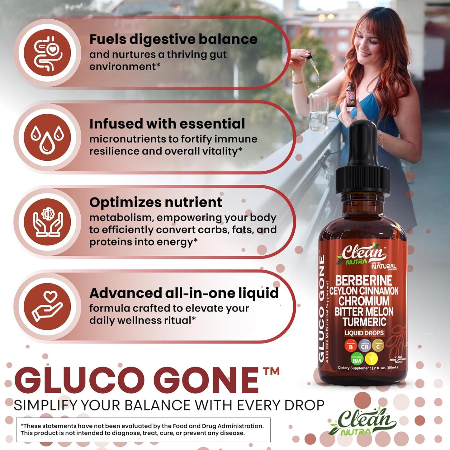 Clean Nutra Berberine with Ceylon Cinnamon Supplement