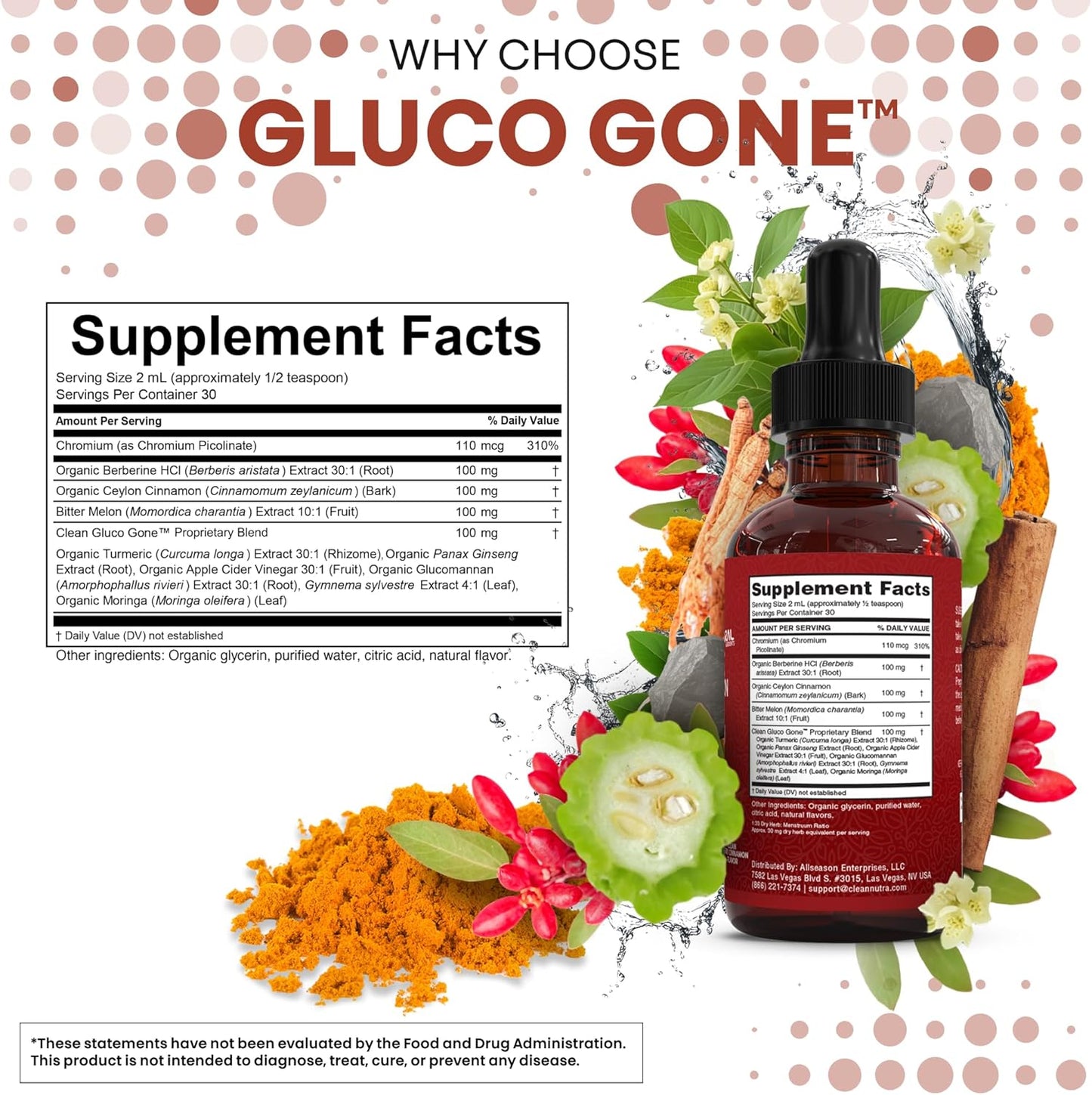 Clean Nutra Berberine with Ceylon Cinnamon Supplement