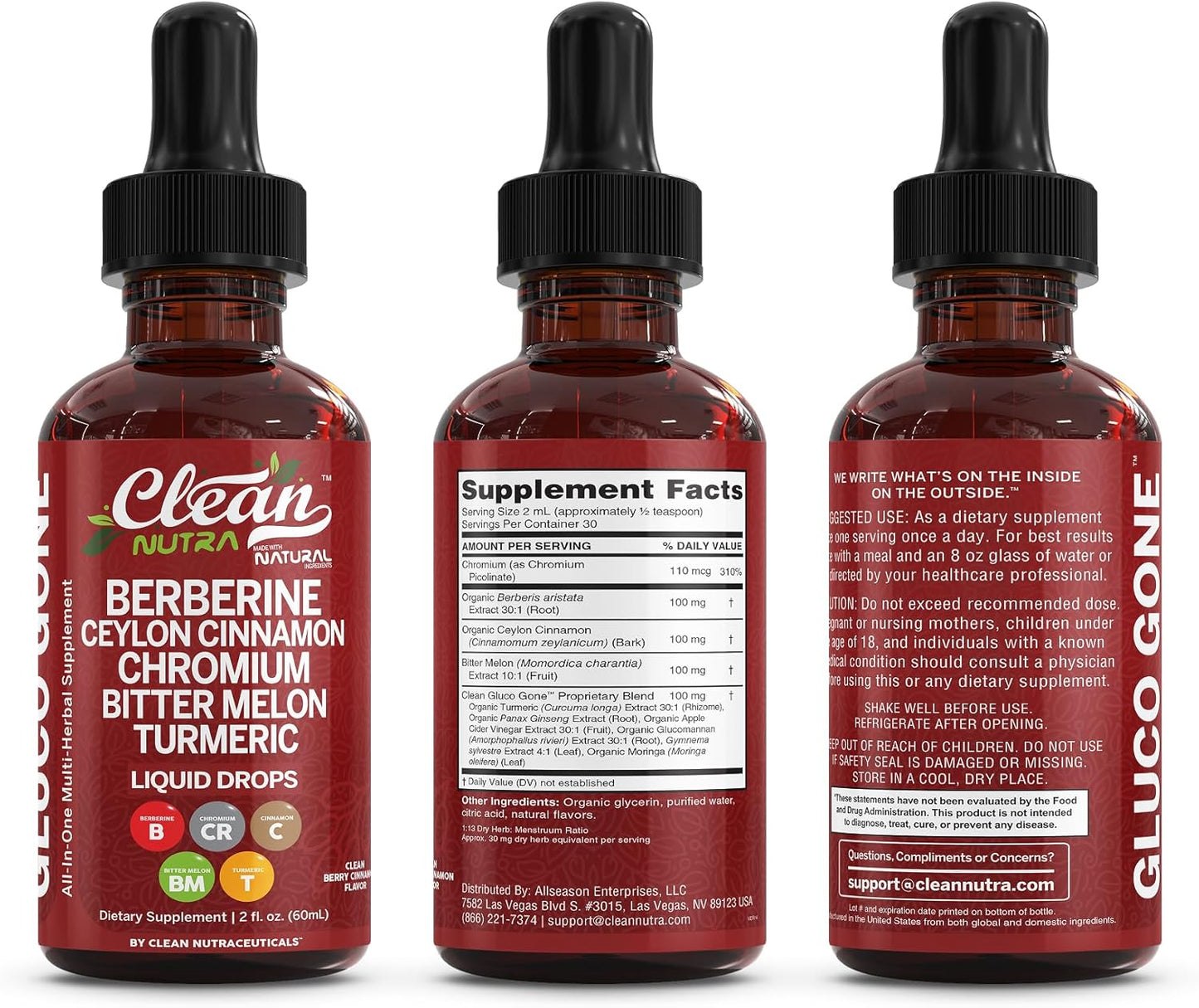 Clean Nutra Berberine with Ceylon Cinnamon Supplement